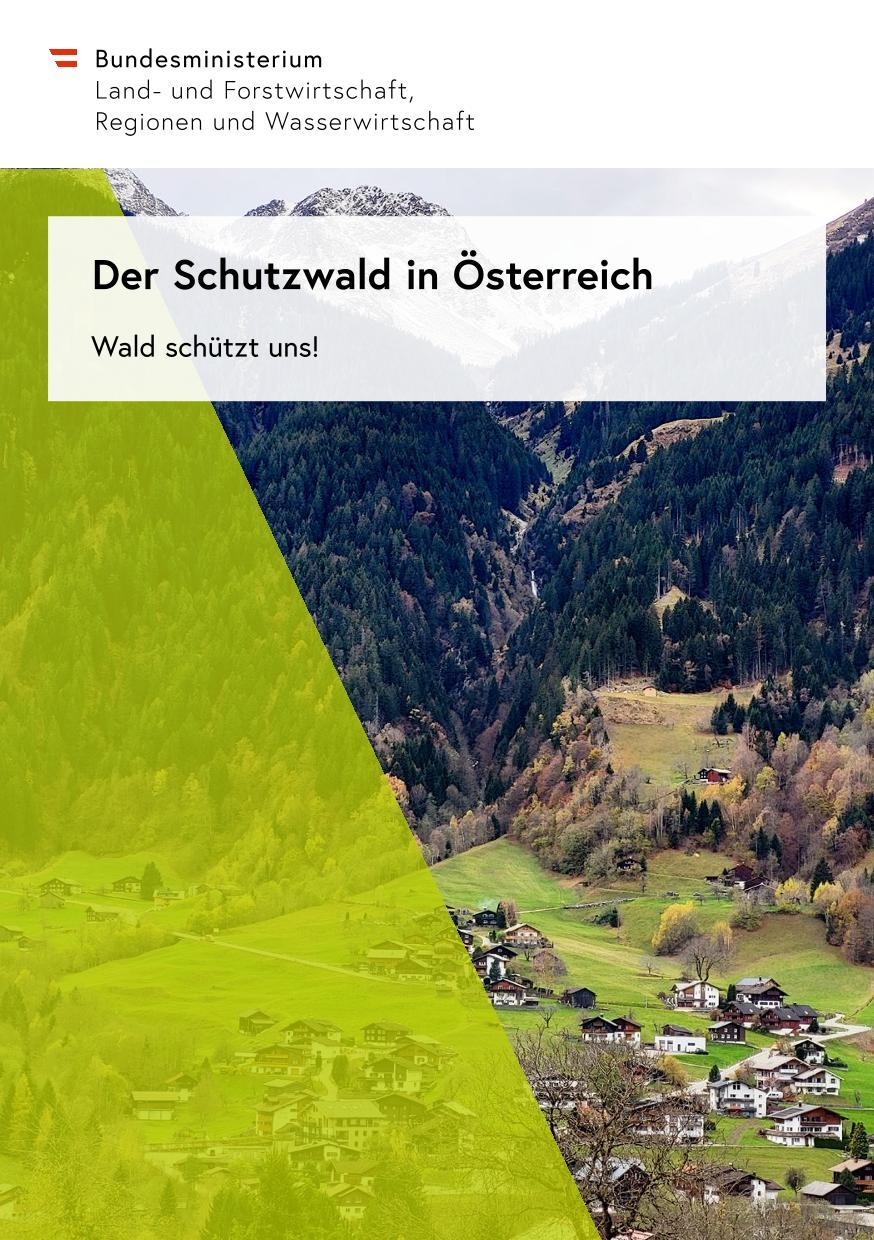  Cover des A5-Folders: der Schutzwald in Oesterreich - barrierefrei