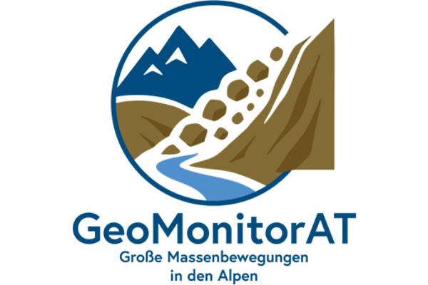 Logo GeoMonitorAT - Große Massenbewegungen in den Alpen 