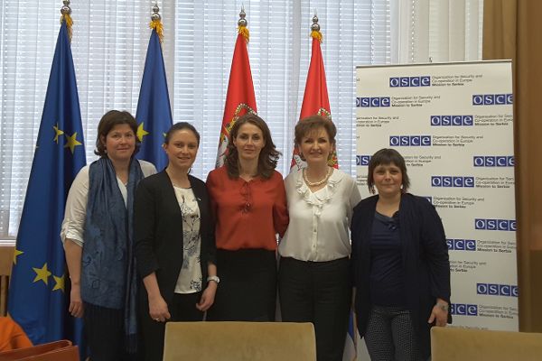 Doris Damyanovic (BOKU), Catrin Promper (BMLFUW), Commissioner Brankica Jankovič, Olivera Zurovac Kuzman, Zorana Antonijevič (both OSCE mission to Serbia)