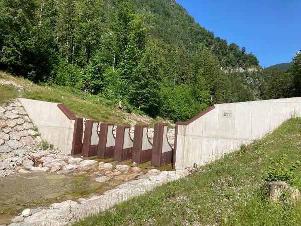 Filterbauwerk des Modelleinzugsgebiets Rindbach