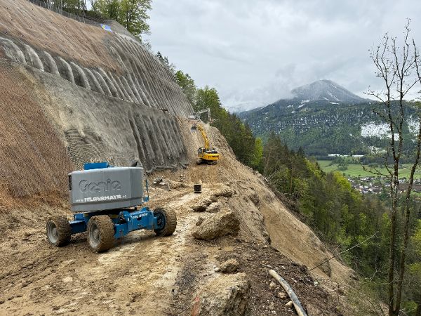 Abtragsarbeiten am Hemmafelsen