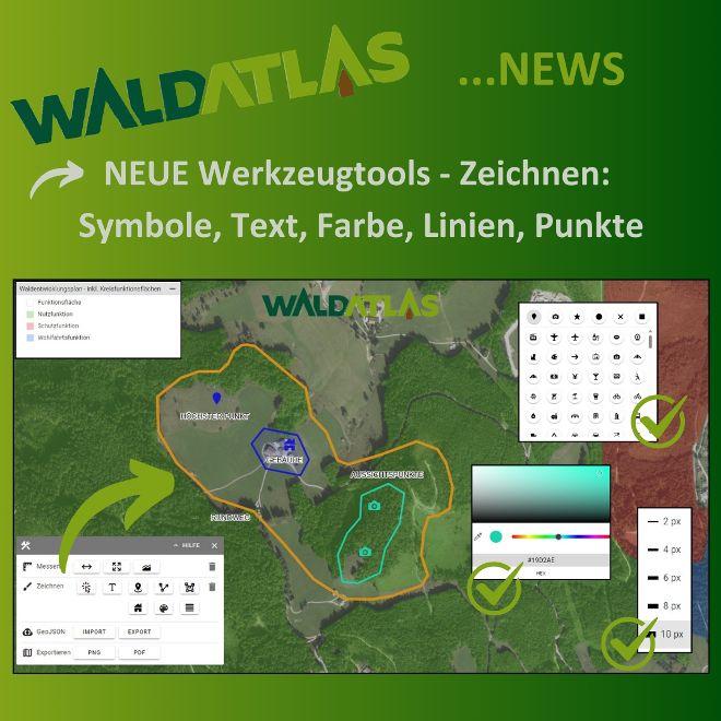 Waldatlas Neue Werkzeugtools